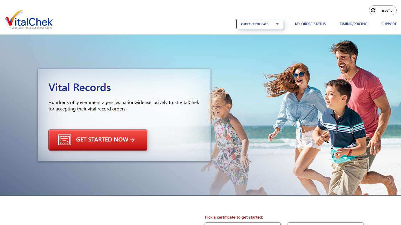 Order Your Official Vital Records Online