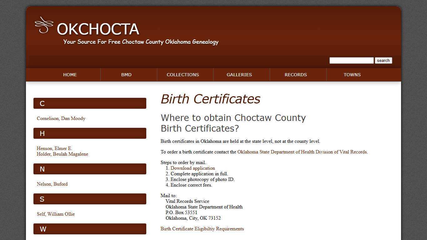 Birth Certificates
