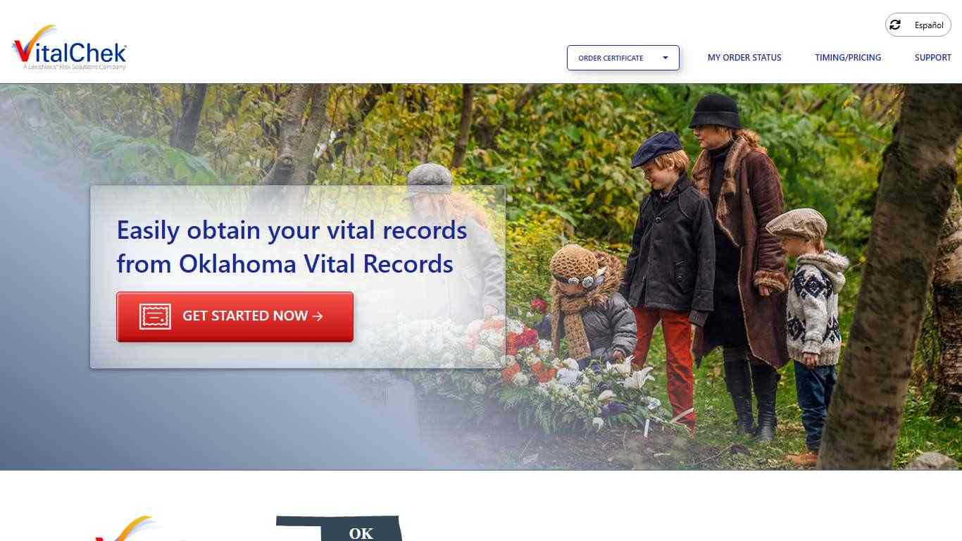 Oklahoma Vital Records (OK) | Order Certificates - VitalChek