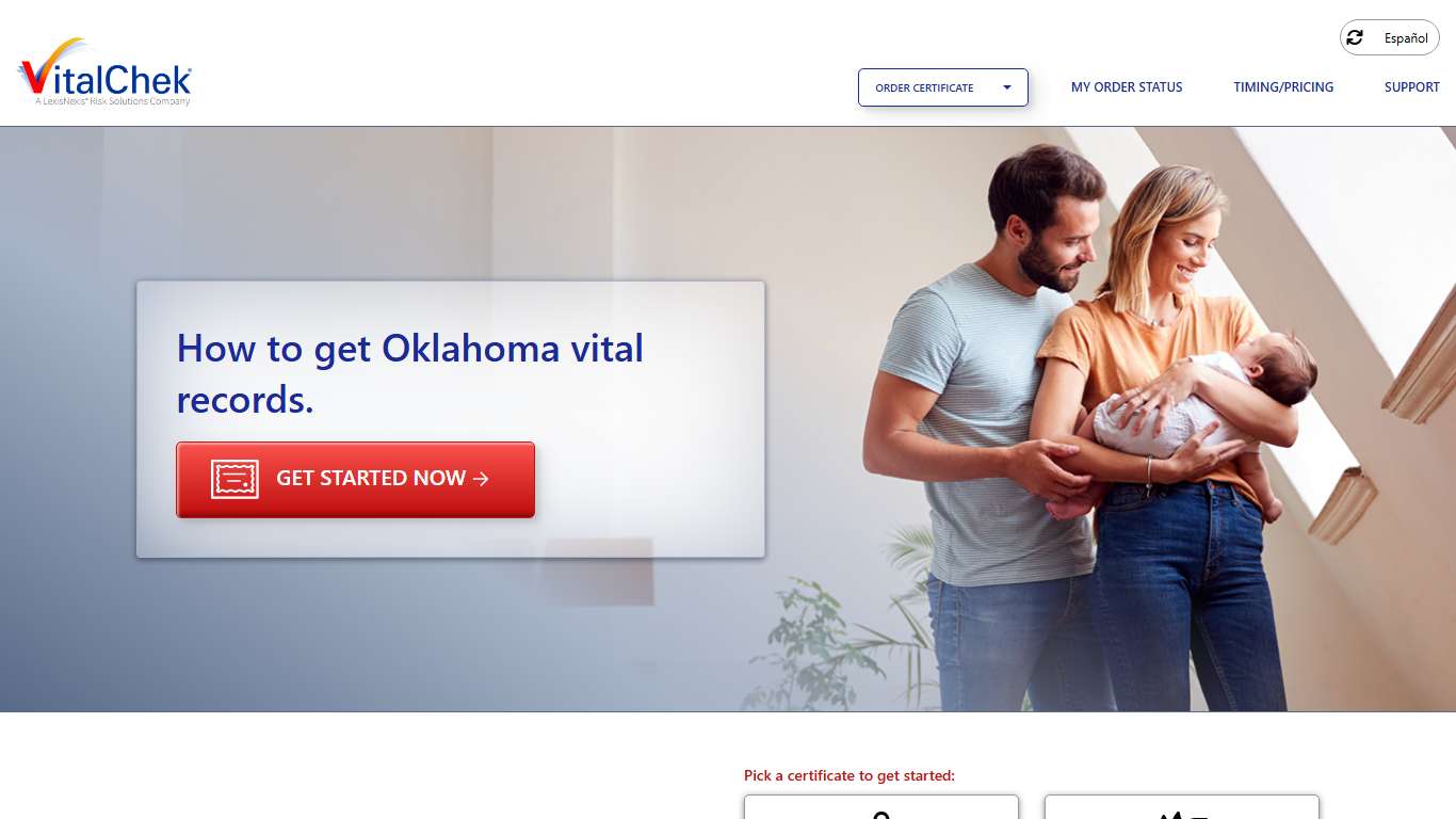 Oklahoma (OK) Birth Certificates | Birth Records - VitalChek